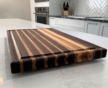 Load image into Gallery viewer, Racing stripes! Black walnut with maple and beech highlights
