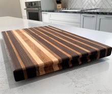 Load image into Gallery viewer, Racing stripes! Black walnut with maple and beech highlights
