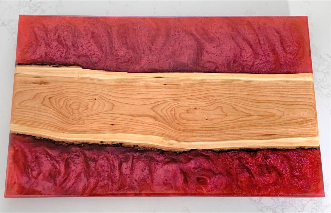 Deep red with Nova Scotia cherrywood